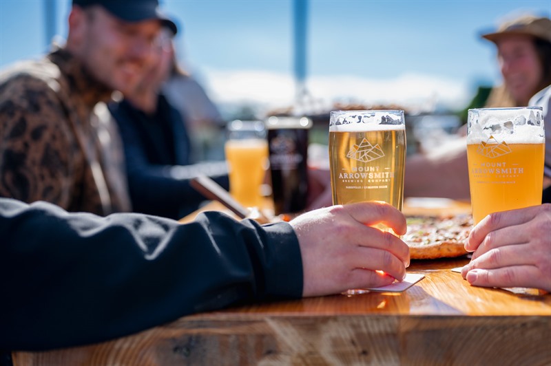 Relax with a craft beer on the patio this spring.