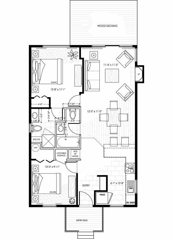 Arbutus Cottage Floor Plan